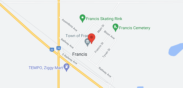 map of RM FRANCIS